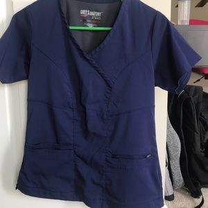 Grey’s Anatomy Navy scrub top